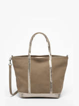 Cross Body Tas Cabas Cuir Leder Vanessa bruno Beige cabas cuir 8V40435