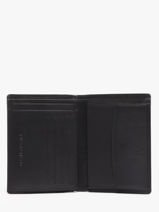 Portefeuille Bicolor Croco Cuir Yves renard Noir croco CR-vue-porte