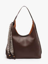 Sac Port� �paule New Grained Gallantry Marron new grained R2053