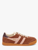 Sneakers Uit Leder Gola Bruin women CLB538LK