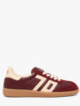 Sneakers Uit Leder Back 70 Rood women 214