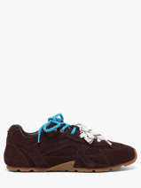 Sneakers Asiel En Cuir Steve madden Marron women 11005159