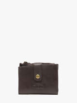 Porte-monnaie Porte-cartes Cow Cuir Basilic pepper Marron cow BCOW94
