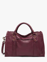 Handtas Cow Leder Basilic pepper Rood cow BCOW22