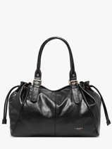Sac Port� �paule Shinny Flora & co Noir shinny F7578