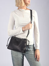 Cross Body Tas Lush Leder Lancaster Zwart lush 112-vue-porte