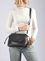 Schoudertas Lush Leder Lancaster Zwart lush 113-vue-porte