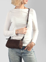 Bowlingtas Suede Leder Lancaster Bruin suede 54-vue-porte