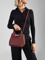 Longchamp Le roseau Handtas Rood-vue-porte