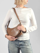 Schoudertas Suave Ace Leder Lancaster Bruin suave ace 28-vue-porte
