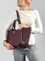 Sac Port� �paule Milano Horizon  Cuir Lancaster Rouge milano horizon  83-vue-porte