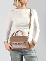 Cross Body Tas M Suave Leder Lancaster Bruin suave even 17-vue-porte