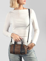 Cross Body Tas Jungle Lancaster Bruin jungle 93-vue-porte