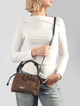 Cross Body Tas Jungle Lancaster Bruin jungle 94-vue-porte