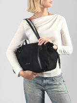Schoudertas Velvet Emma Lancaster Zwart velvet emma 97-vue-porte
