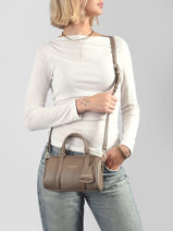 Cross Body Tas Milano Ana Leder Lancaster Beige milano ana 101-vue-porte