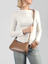 Cross Body Tas Suave Leder Lancaster Bruin suave ace 22-vue-porte