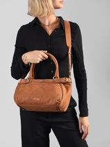 Handtas Lune Nubuckleer Vanessa bruno Bruin lune 3V40920-vue-porte
