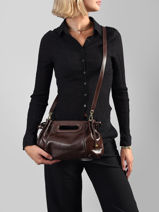 Cross Body Tas Folk Light Leder Gerard darel Bruin folk light DES08419-vue-porte
