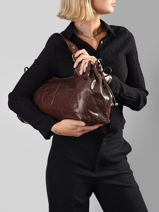 Schoudertas Chiara Leder Gerard darel Bruin chiara DES84474-vue-porte