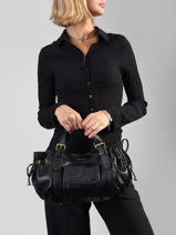 Handtas Bubble Leder Gerard darel Zwart bubble DES67428-vue-porte