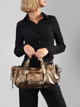 Handtas Bubble Leder Gerard darel Goud bubble DES67429-vue-porte