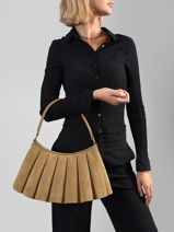 Schoudertas Lenglen Leder Lacoste Beige lenglen NU5468DX-vue-porte