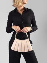 Schoudertas Lenglen Leder Lacoste Roze lenglen NU5011DP-vue-porte
