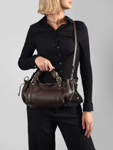 Cross Body Tas Icone Leder Gerard darel Bruin icone DES73440-vue-porte