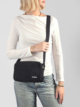Cross Body Tas Nino Katoen Hindbag Zwart best seller NINO-vue-porte