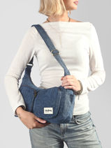 Cross Body Tas Emile Denim Katoen Hindbag Blauw denim DE-vue-porte