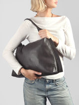Schoudertas Leather Leder Biba Bruin leather VIE1L-vue-porte