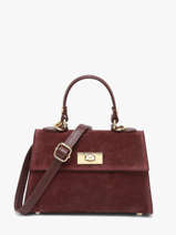 Schoudertas Velvet Caviar Leder Milano Rood velvet caviar VC25116
