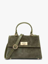 Sac Port� �paule Velvet Caviar Cuir Milano Vert velvet caviar VC25116