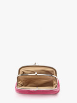 Porte-monnaie Cuir Hexagona Rose coconut E77271-vue-porte