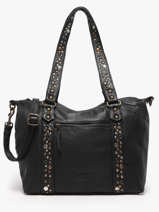 Schoudertas Brooklyn Leder Basilic pepper Zwart brooklyn BBRO04