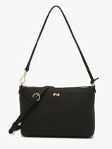 Sac Bandouli�re Ingrid Cuir Nathan baume Noir riviera 1