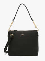 Cross Body Tas Greta Leder Nathan baume Zwart riviera 2