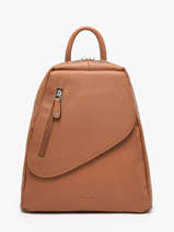 Rugzak Leder Hexagona Bruin confort 464783