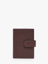 Kaarthouder Leder Hexagona Bruin confort 467254R