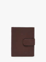 Portefeuille Leder Hexagona Bruin confort 467468R