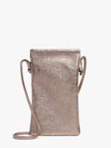 Sac Bandouli�re Nine Cuir Milano Rose nine NI26061