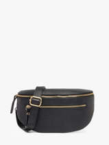 Sac Banane Cuir Milano Noir caviar CA23111O