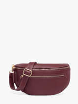Sac Banane Cuir Milano Rouge caviar CA23111O