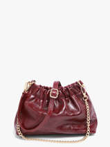 Sac Bandouli�re Shiny Sauvage Cuir Milano Rouge shiny sauvage SS26062