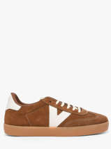 Sneakers Berlin Uit Leder Victoria Bruin women 1126218