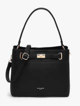 Schoudertas Saffiano David jones Zwart saffiano 4