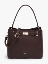 Sac Port� �paule Saffiano David jones Marron saffiano 4