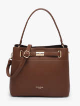 Sac Port� �paule Saffiano David jones Marron saffiano 4