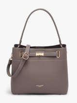 Sac Port� �paule Saffiano David jones Gris saffiano 4